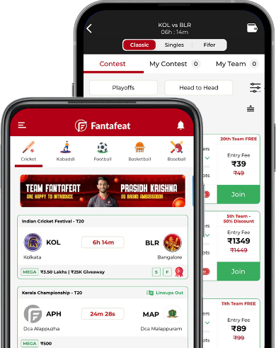 Fantafeat app showcase screen